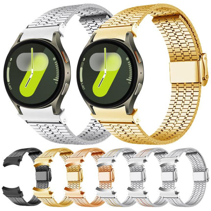 Seven Beads Buckle Stainless Steel Watch Band, For Samsung Galaxy Watch 7 / 6 / 5 / 4 - DealBuddy