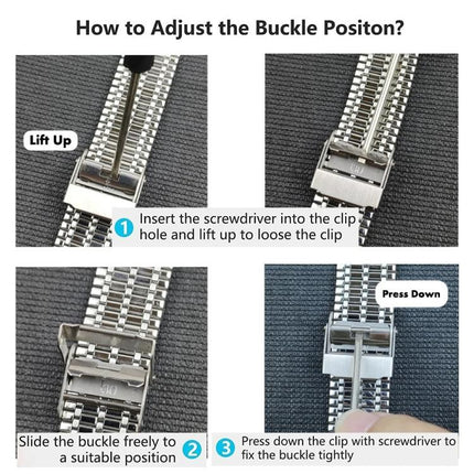 Seven Beads Buckle Stainless Steel Watch Band, For Samsung Galaxy Watch 7 / 6 / 5 / 4 - DealBuddy