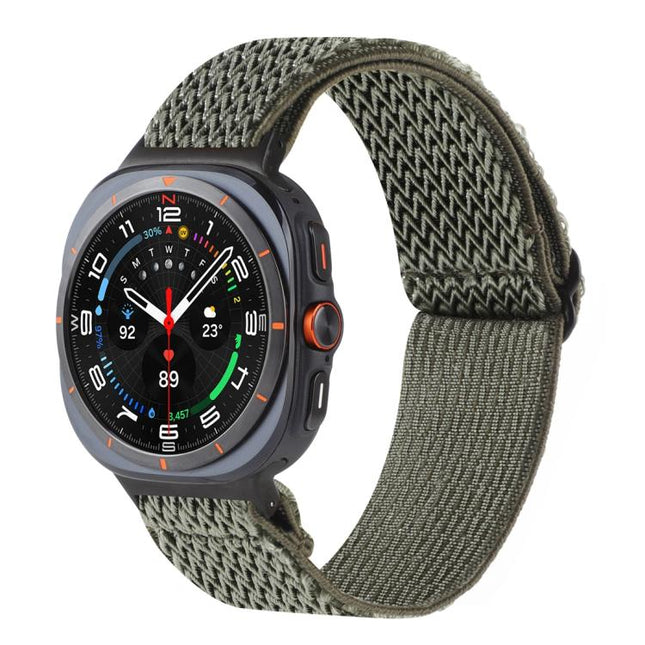Wave Pattern Nylon Braided Watch Band
