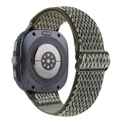 Wave Pattern Nylon Braided Watch Band