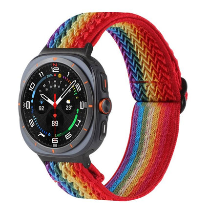 Wave Pattern Nylon Braided Watch Band, For Samsung Galaxy Watch8 / Watch8 Classic - DealBuddy