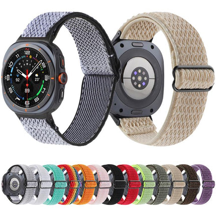 Wave Pattern Nylon Braided Watch Band, For Samsung Galaxy Watch8 / Watch8 Classic - DealBuddy