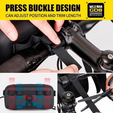 WILD MAN GD8 Mountain Bicycle EVA Hard Shell Handlebar Bag - DealBuddy