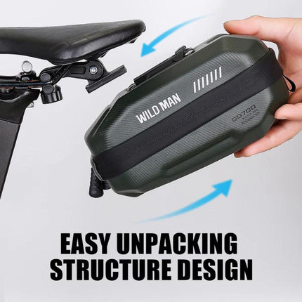 WILD MAN GD700 Mountain Bicycle EVA Hard Shell Bag Bike Seat Bag - DealBuddy