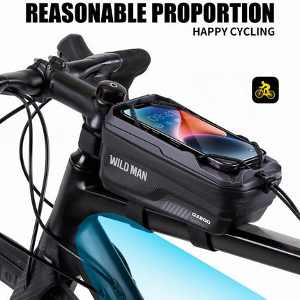 WILD MAN GX200 Mountain Bicycle EVA Hard Shell Bag Bike Front Fixing bracket, GX200 - DealBuddy