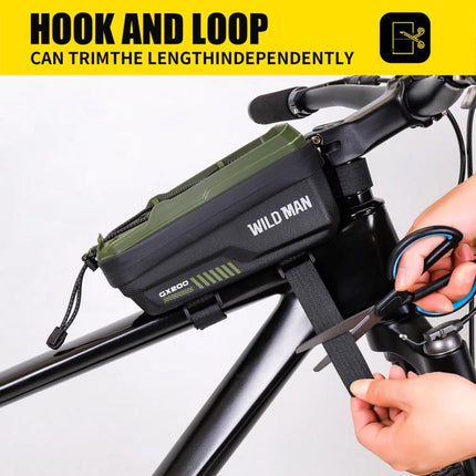 WILD MAN GX200 Mountain Bicycle EVA Hard Shell Bag Bike Front Fixing bracket, GX200 - DealBuddy