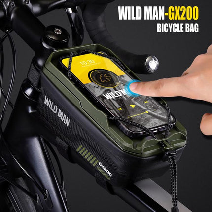 WILD MAN GX200 Mountain Bicycle EVA Hard Shell Bag Bike Front Fixing bracket, GX200 - DealBuddy