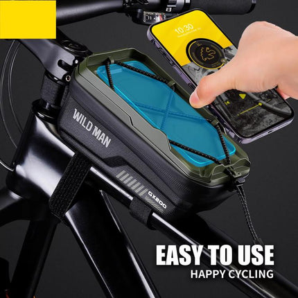 WILD MAN GX200 Mountain Bicycle EVA Hard Shell Bag Bike Front Fixing bracket, GX200 - DealBuddy