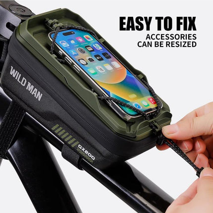 WILD MAN GX200 Mountain Bicycle EVA Hard Shell Bag Bike Front Fixing bracket, GX200 - DealBuddy