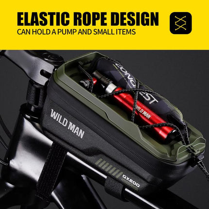 WILD MAN GX200 Mountain Bicycle EVA Hard Shell Bag Bike Front Fixing bracket, GX200 - DealBuddy