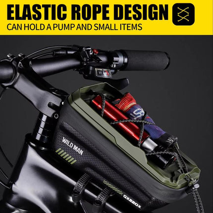 WILD MAN GX220X Mountain Bicycle EVA Hard Shell Bag Bike Front Quick Release Bracket - DealBuddy
