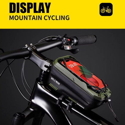 WILD MAN GX220X Mountain Bicycle EVA Hard Shell Bag Bike Front Quick Release Bracket - DealBuddy