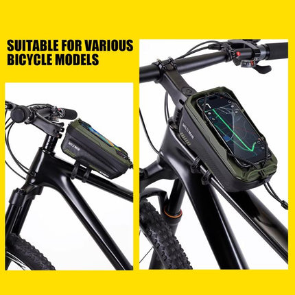 WILD MAN GX220X Mountain Bicycle EVA Hard Shell Bag Bike Front Quick Release Bracket - DealBuddy