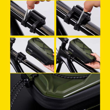 WILD MAN GX220X Mountain Bicycle EVA Hard Shell Bag Bike Front Quick Release Bracket - DealBuddy
