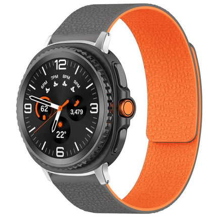 xDfind Litchi Texture Magnetic Silicone Watch Band