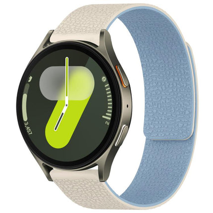 xDfind Litchi Texture Magnetic Silicone Watch Band, For Samsung Galaxy Watch Ultra/Ultra 2025, For Samsung Galaxy Watch8 / 8 Classic, For Samsung Galaxy Watch 7 / 6 / 5 / FE, For Samsung Galaxy Fit3 SM-R390 - DealBuddy