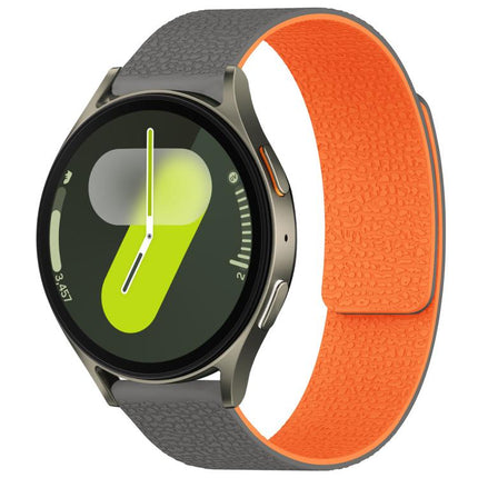 xDfind Litchi Texture Magnetic Silicone Watch Band, For Samsung Galaxy Watch Ultra/Ultra 2025, For Samsung Galaxy Watch8 / 8 Classic, For Samsung Galaxy Watch 7 / 6 / 5 / FE, For Samsung Galaxy Fit3 SM-R390 - DealBuddy