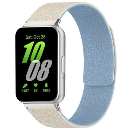 xDfind Litchi Texture Magnetic Silicone Watch Band