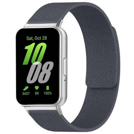 xDfind Litchi Texture Magnetic Silicone Watch Band