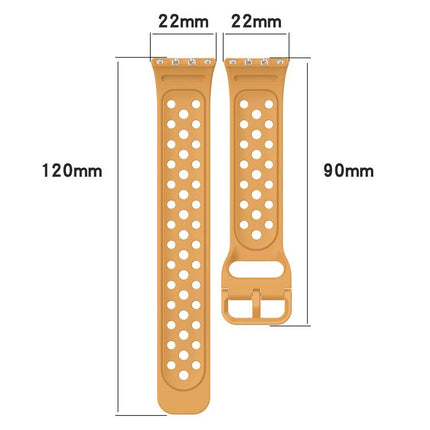 xDfind Colorful Buckle Solid Color Breathable Silicone Watch Band