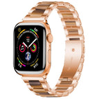 For Apple Watch 42 / 44 / 45 / 46 / 49mm / Rose Gold Brown