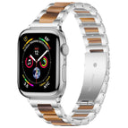 For Apple Watch 38 / 40 / 41 / S10 42mm / Silver Brown