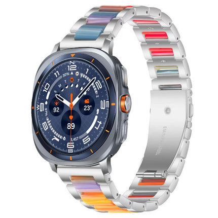xDfind Three Beads Metal Resin Watch Band, For Samsung Galaxy Watch Ultra/Ultra 2025, For Samsung Galaxy Watch8 / 8 Classic, For Samsung Galaxy Watch 7 / 6 / 5 / FE - DealBuddy