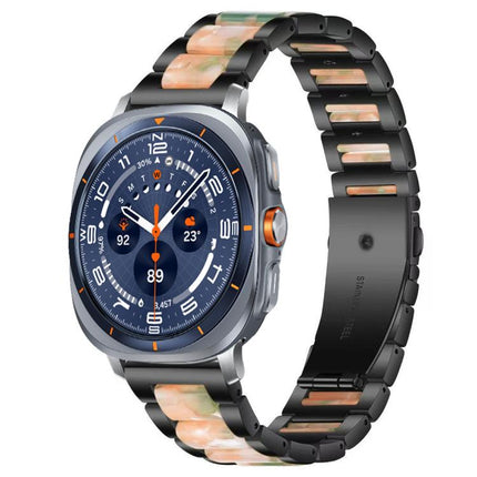 xDfind Three Beads Metal Resin Watch Band, For Samsung Galaxy Watch Ultra/Ultra 2025, For Samsung Galaxy Watch8 / 8 Classic, For Samsung Galaxy Watch 7 / 6 / 5 / FE - DealBuddy