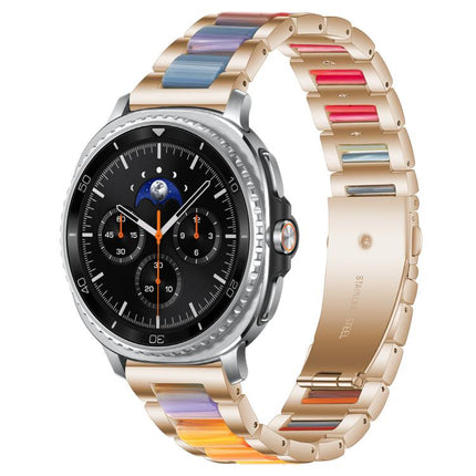 xDfind Three Beads Metal Resin Watch Band, For Samsung Galaxy Watch Ultra/Ultra 2025, For Samsung Galaxy Watch8 / 8 Classic, For Samsung Galaxy Watch 7 / 6 / 5 / FE - DealBuddy