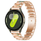 For Samsung Galaxy Watch 7 / 6 / 5 / FE / Rose Gold Green