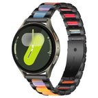 For Samsung Galaxy Watch 7 / 6 / 5 / FE / Black Rainbow