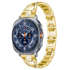 xDfind X-Shaped Single Row Diamond Metal Watch Band