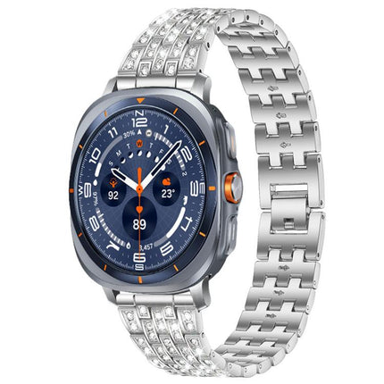 xDfind Five Beads Full Diamond Metal Watch Band