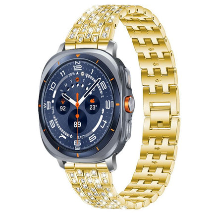 xDfind Five Beads Full Diamond Metal Watch Band