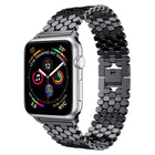 xDfind Fish Scale Texture Metal Watch Band