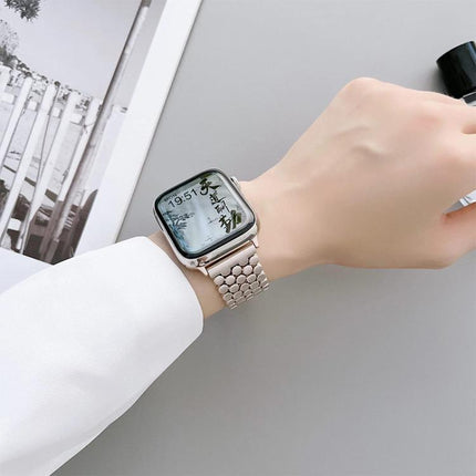 xDfind Fish Scale Texture Metal Watch Band