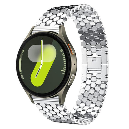 xDfind Fish Scale Texture Metal Watch Band, For Samsung Galaxy Watch Ultra/Ultra 2025, For Samsung Galaxy Watch8 / 8 Classic, For Samsung Galaxy Watch7 / FE / 6 / 5 / 4, For Samsung Galaxy Fit3 - DealBuddy