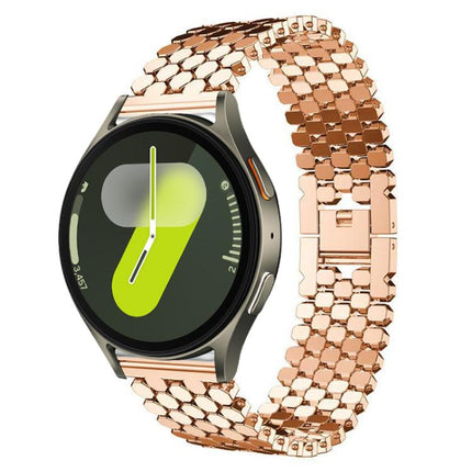 xDfind Fish Scale Texture Metal Watch Band, For Samsung Galaxy Watch Ultra/Ultra 2025, For Samsung Galaxy Watch8 / 8 Classic, For Samsung Galaxy Watch7 / FE / 6 / 5 / 4, For Samsung Galaxy Fit3 - DealBuddy
