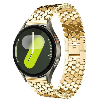xDfind Fish Scale Texture Metal Watch Band, For Samsung Galaxy Watch Ultra/Ultra 2025, For Samsung Galaxy Watch8 / 8 Classic, For Samsung Galaxy Watch7 / FE / 6 / 5 / 4, For Samsung Galaxy Fit3 - DealBuddy
