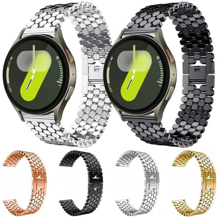 xDfind Fish Scale Texture Metal Watch Band, For Samsung Galaxy Watch Ultra/Ultra 2025, For Samsung Galaxy Watch8 / 8 Classic, For Samsung Galaxy Watch7 / FE / 6 / 5 / 4, For Samsung Galaxy Fit3 - DealBuddy