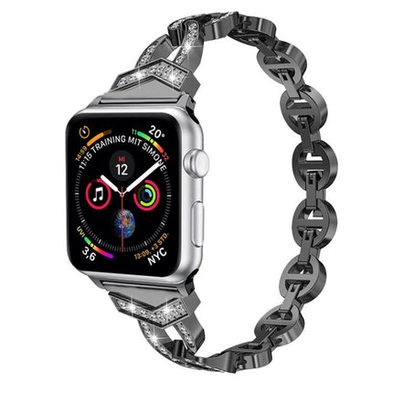 xDfind Diamond Stainless Steel Watch Band, For Apple Watch 42 / 44 / 45 / 46 / 49mm, For Apple Watch 38 / 40 / 41 / S10 42mm - DealBuddy