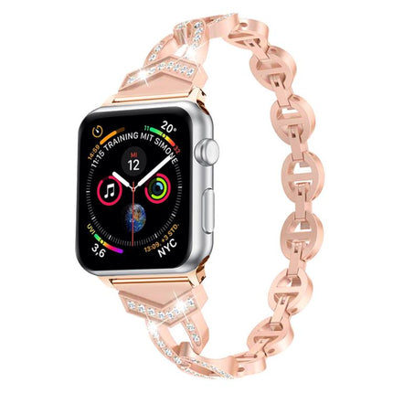 xDfind Diamond Stainless Steel Watch Band, For Apple Watch 42 / 44 / 45 / 46 / 49mm, For Apple Watch 38 / 40 / 41 / S10 42mm - DealBuddy