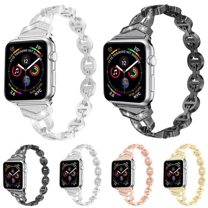 xDfind Diamond Stainless Steel Watch Band, For Apple Watch 42 / 44 / 45 / 46 / 49mm, For Apple Watch 38 / 40 / 41 / S10 42mm - DealBuddy