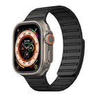 Cylinder Magnetic Two-color Loop Silicone Watch Band