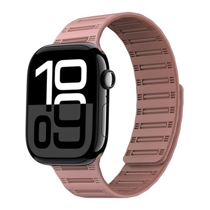 Cylinder Magnetic Two-color Loop Silicone Watch Band