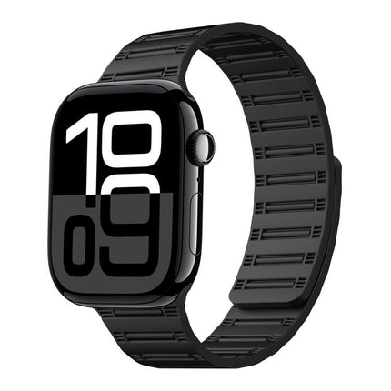 Cylinder Magnetic Two-color Loop Silicone Watch Band