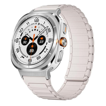 xDfind I-shaped Magnetic Silicone Watch Band, For Samsung Galaxy Watch Ultra / Ultra 2025, For Samsung Galaxy Watch8 / 8 Classic - DealBuddy