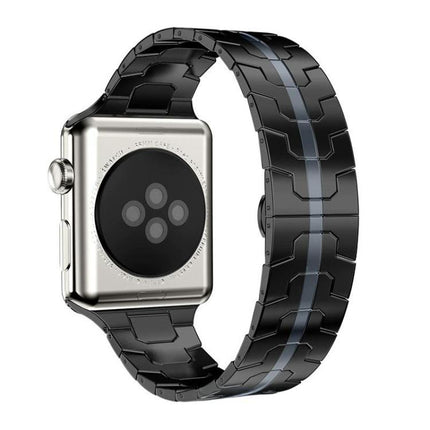 xDfind Butterfly Buckle Stainless Steel Watch Band, For Apple Watch 42 / 44 / 45 / 46 / 49mm, For Apple Watch 38 / 40 / 41 / S10 42mm - DealBuddy