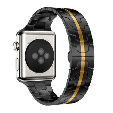 xDfind Butterfly Buckle Stainless Steel Watch Band, For Apple Watch 42 / 44 / 45 / 46 / 49mm, For Apple Watch 38 / 40 / 41 / S10 42mm - DealBuddy