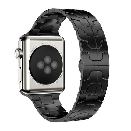 xDfind Butterfly Buckle Stainless Steel Watch Band, For Apple Watch 42 / 44 / 45 / 46 / 49mm, For Apple Watch 38 / 40 / 41 / S10 42mm - DealBuddy